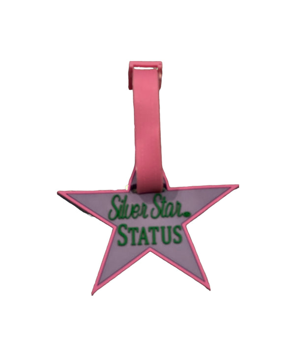 Silver Star Luggage Tag