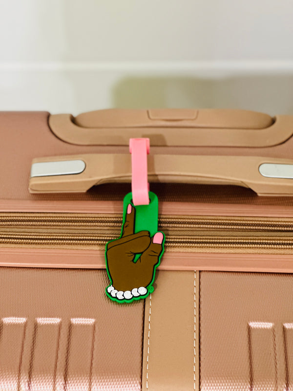 Pinkie's Up Luggage Tag